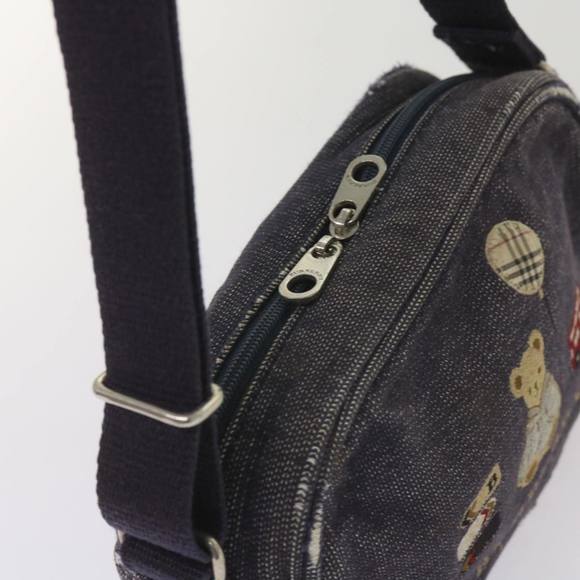 BURBERRY Hand Bag Denim Navy Auth ti1533 - Picture 7 of 16